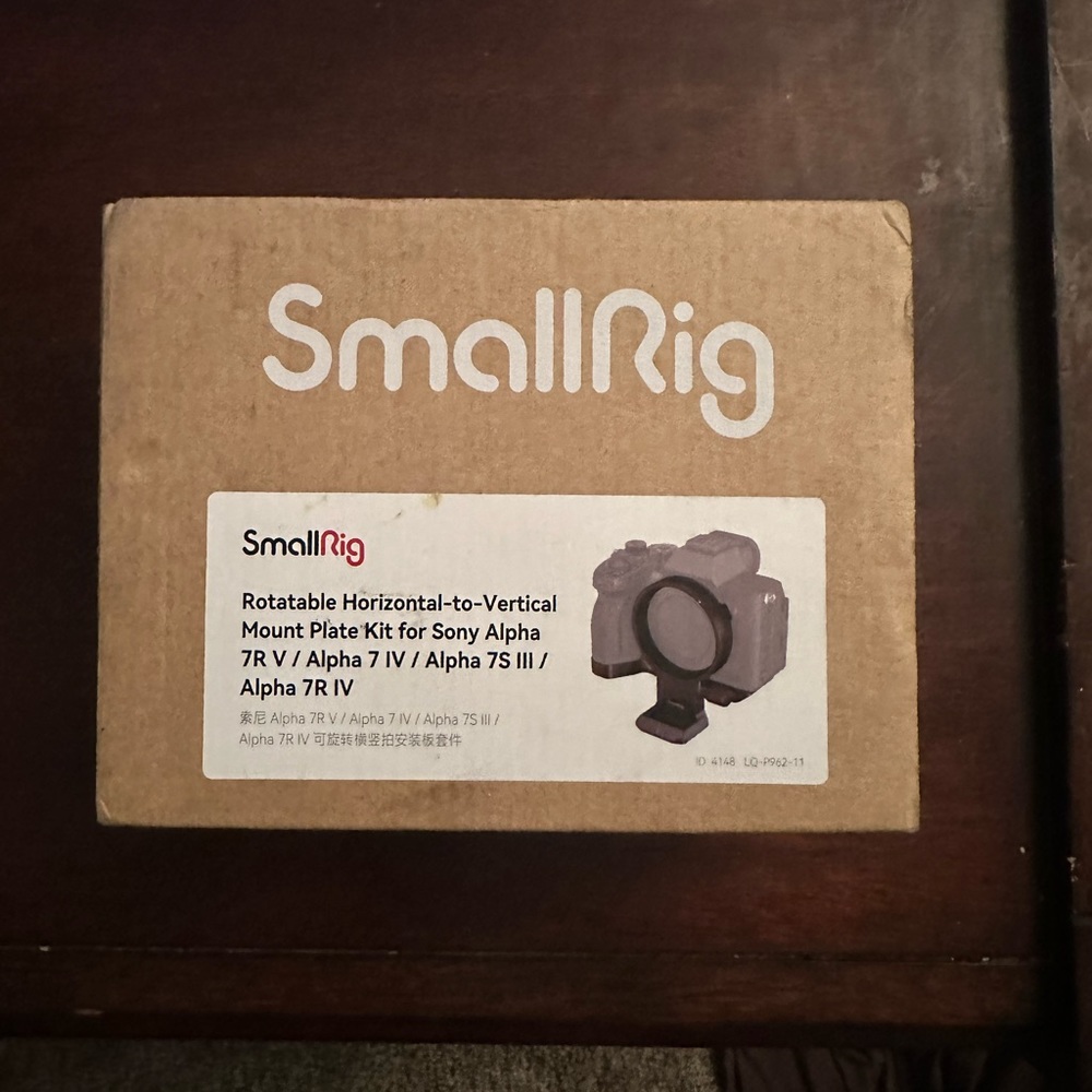 SmallRig rotatable horizontal-to-vertical mount plate kit